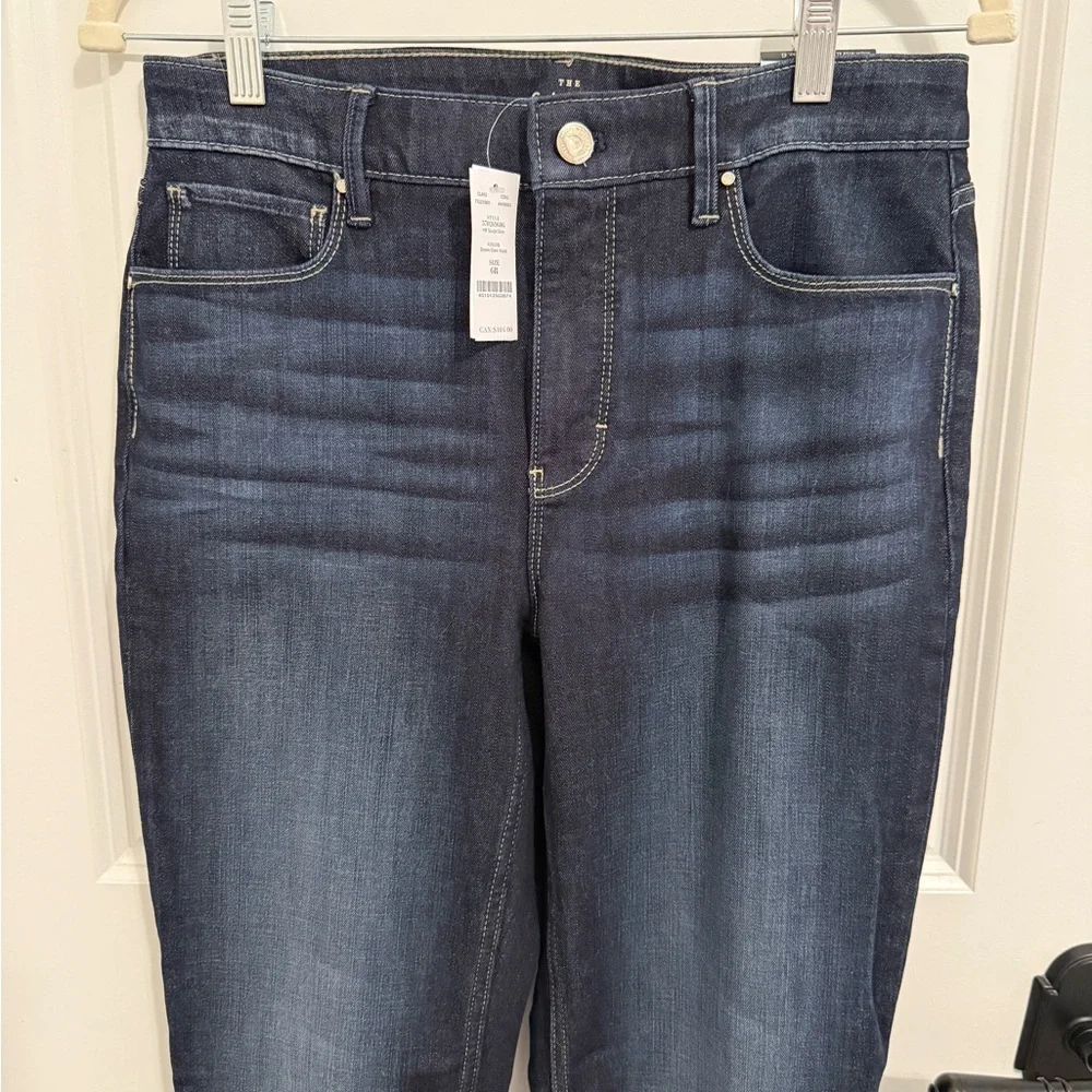 White House Black Market Brand New High Rise Slim Dark Wash Jeans - Picture 4 of 9